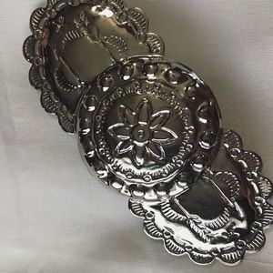 SOLD True vintage concho etched hair barrette